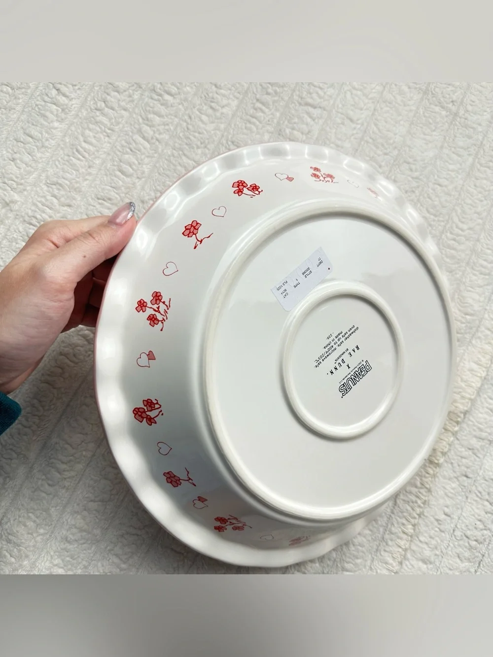 Rae Dunn Peanuts Snoopy Pie Plate